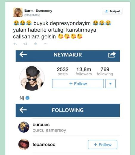 Esmersoy'dan Neymar haberine cevap!