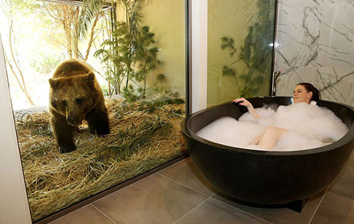 Hayvanat Bahçesinde otel açıldı