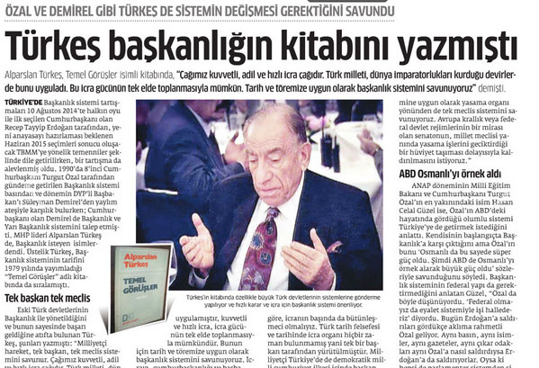 Türkiye'de Başkanlık sistemi hayal mi?