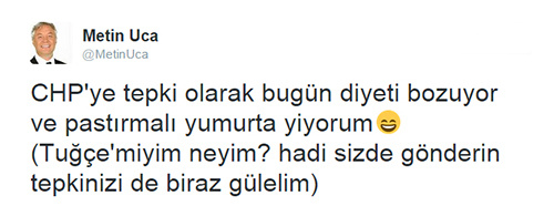 Twitter'da günün konusu #CHP'ye tepki olarak....