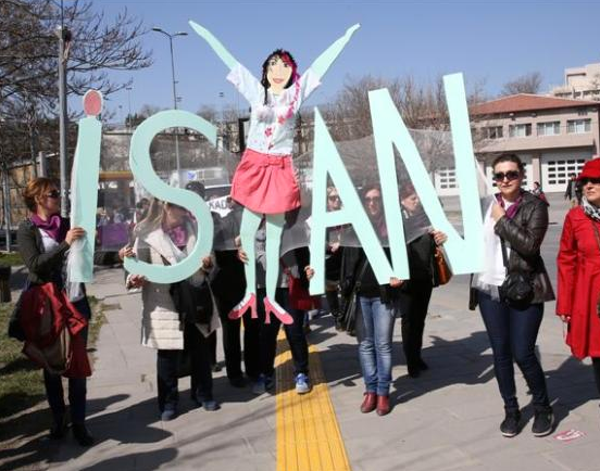 Ankara'lı kadınlardan 8 Mart yürüyüşü