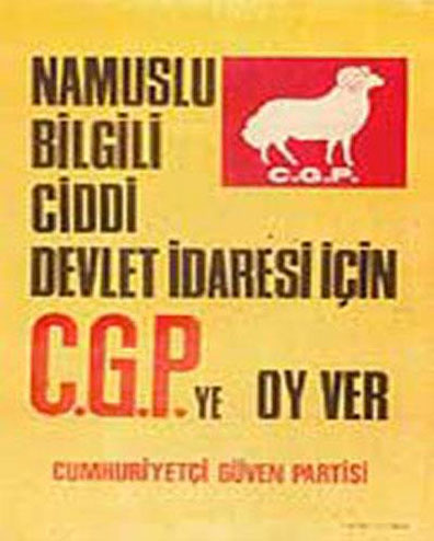 Partilerin eski seçim afişleri