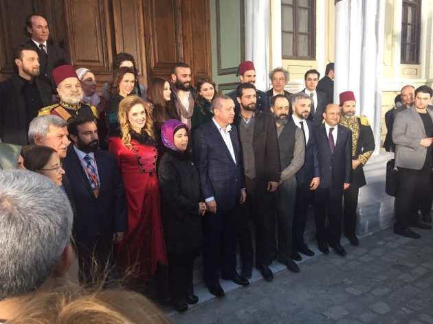 Erdoğan Filinta dizisinin setini gezdi