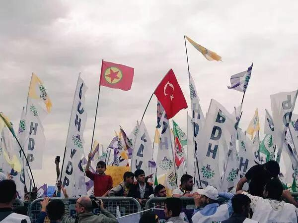 HDP İstanbul mitinginden kareler