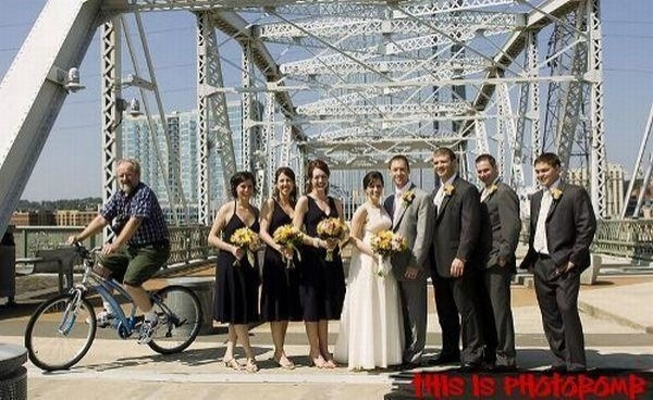 En komik düğün fotoğrafları