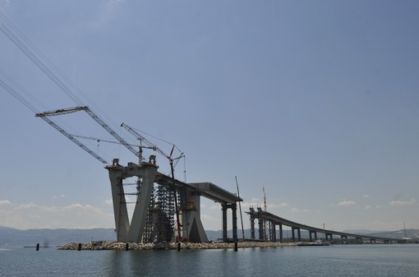 Körfez Köprüsü inşaatında sona doğru