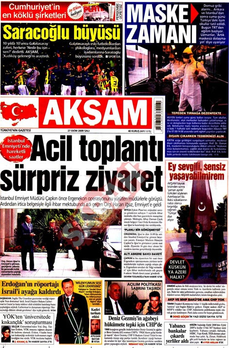 Türk basınında bugün..