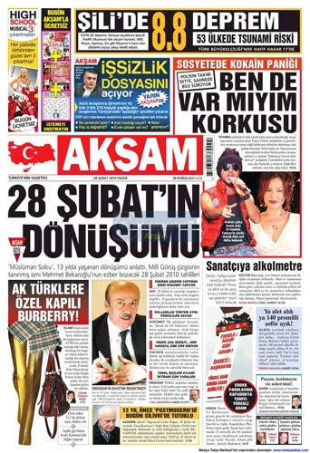 Türk basınında bugün