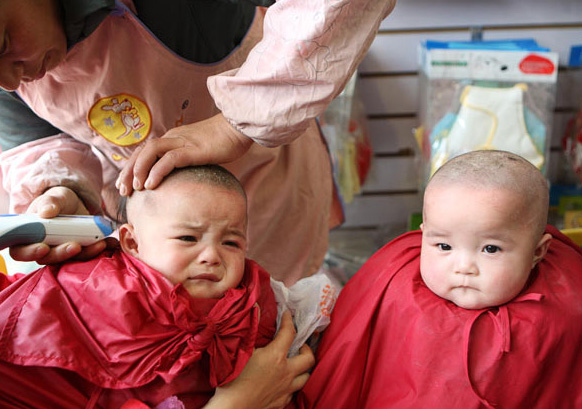 Çinli bebeklerin 'şanslı' günü