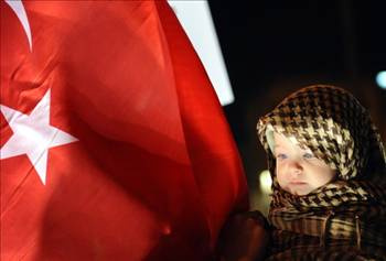 Taksim'de büyük destek!