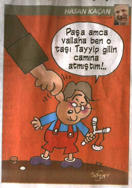 Çekilme krizi karikatürlendi