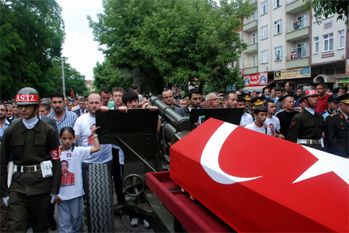 Samsun Şehidini ebediyete uğurladı