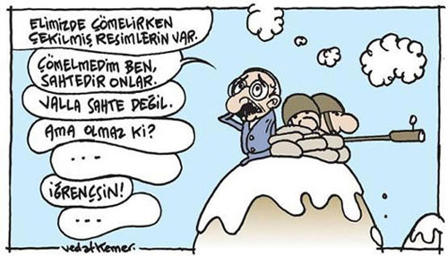 Gazetelerden günün karikatürleri