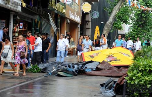 İstanbul'da hortum paniği