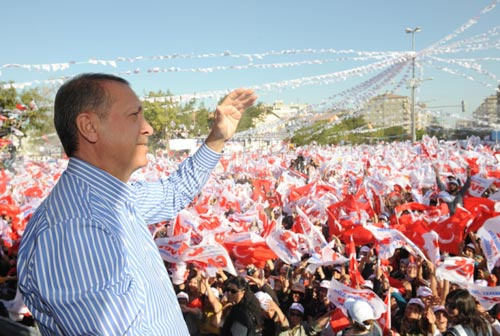 Başbakan'ın Diyarbakır mitinginden kareler