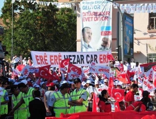 Başbakan'ın Diyarbakır mitinginden kareler