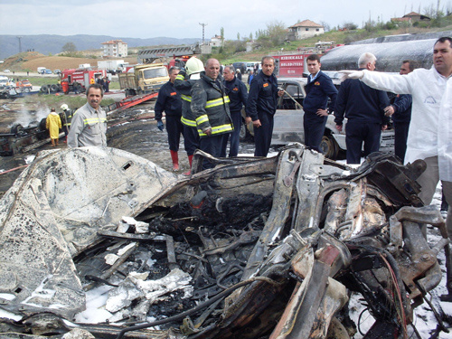 Elmadağ'da zincirleme kaza