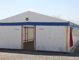 Iğdır'a 45 taziye çadırı dağıtıldı