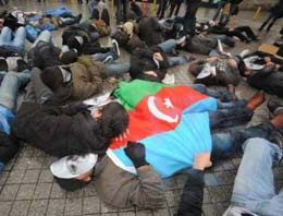 O katliamı Taksim'de böyle andılar!