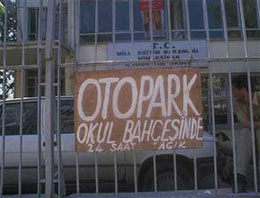 Okul bahçeleri artık otopark olmayacak