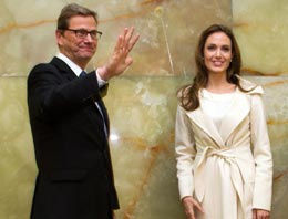 Angelina Jolie, Westerwelle ile görüştü