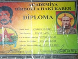 Terör örgütü PKK diploma dağıtıyor