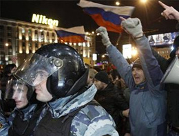 Rusya'da 'Amerikan ajanı' protestosu
