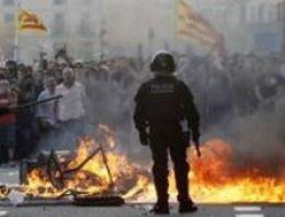 İspanya'da çatışmalı genel grev