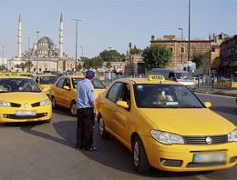 Taksiciler trafik cezalarına isyan etti