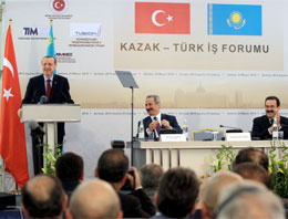 Erdoğan konuştu Kazaklar koptu