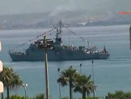 2 Türk savaş gemisi İskenderun'da