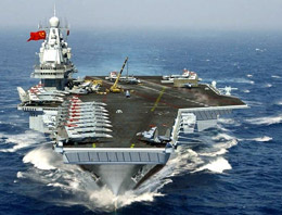 Çin'den uçak gemisiyle mesaj