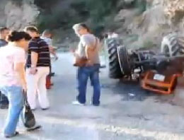 Aydın'da traktör dehşet saçtı
