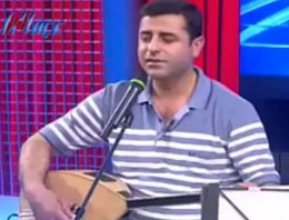 BDP'li Demirtaş'tan canlı performans