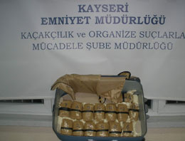 Kayseri'de eroin operasyonu