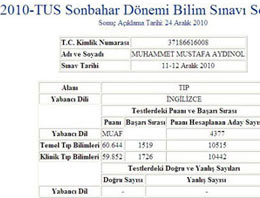 ÖSYM'den doktorlara 'TUS' pardonu!