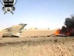 Suriye ordusuna ait jet düşürüldü