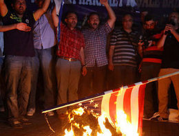 Olay filme Taksim'de protesto