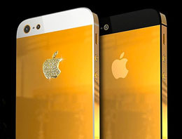 18 ayar altın iPhone 5!