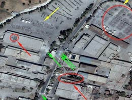 Esad'ın silah kuşatması uydu fotoğraflarında!
