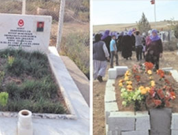 Asker ile PKK'lının mezarı yanyana 
