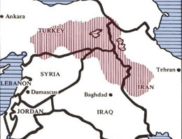 ABD'nin arşivindeki 'Kürdistan' haritası