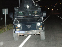 Zırhlı polis aracına bombalı saldırı!