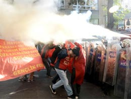 Ankara'da olaylı YÖK protestosu