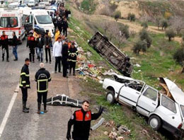 Gaziantep'te feci kaza: 4 ölü 19 yaralı