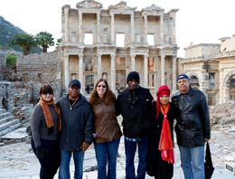 Blues sanatçıları Efes'i ziyaret etti