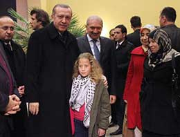 Filistinli cesur kız Erdoğan'la görüştü