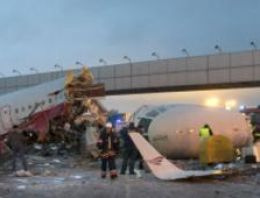 Rus uçak Moskova'da çakıldı