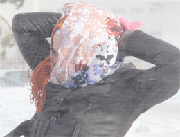 Kar ve tipi Erzurum'da çatıları uçurdu
