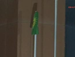 3 PKK'lı cenazesinde hastaneye PKK bayrağı